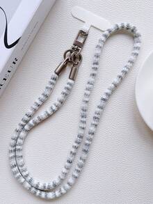 Autumn/Winter Plush Phone Lanyard Strap, Rotatable Metal Clasp, Durable For Women, Long Style