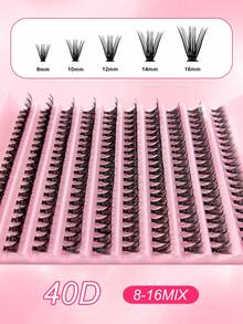 200 Clusters Individual Cluster Lashes DIY Lash Extension Crossed Wispy Soft Daily Cluster Lashes Thin Band Natural False Eyelasheslash Clusters,Eyelash Clusters,Individual Eyelashes,Lashes,Fake Lashes - C - View 3