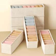3pcs Drawer Storage Boxes, Suitable For Socks, Accessories And Underwear Storage, Multifunctional Drawer Organizers For Home, Office, Bathroom - Multicolor - View 2