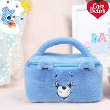 CARE BEARS Care Bears Large Capacity Cute Plush Make Up Bag,Travel Essentials,Care Bear Cartoon Embroidery Design Cosmetic Bag With Handle,Cheer Bear, Gift,Christmas Gifts,Gifts For Women,Halloween
