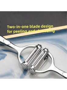1pc Multi-Purpose Stainless Steel Peeler - Effortlessly Peel Potatoes, Cucumbers And Carrots - Perfect For Kitchen, Restaurant And Hotel Use - Máy cạo da - Xem 8