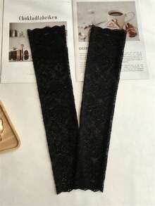 1 Pair Women's Double Layer Lace Cuff Decorative Fake Sleeve Arm Warmers