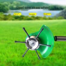 24.5mm Knotted Wire Brush Head, Indestructible Weeding Tool For Brush Cutter, Lawn Mower Attachment