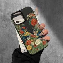 Fundas y carcasas protectoras con orificios grandes, diseño de colibrí y girasol, compatibles con phone 16 Pro, 16, 15 Pro, 14, 14 Plus, 14 Pro, 13, 13 Pro, 12 Pro y 11/11 Pro. Regalos para cumpleaños y celebraciones. - Negro - Ver 7