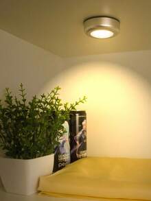 6/3/1pcs Round LED Touch Sensor Night Light - Dimmable, Wireless Stick-On Wall Lamp, Nursery Night Light, Holiday Decor Light, For Home Decor, Wall Decor, Kitchen Decor, Game Room Decor