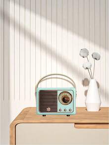 复古无线扬声器迷你便携式多功能低音炮户外小型音响礼物 - 彩色 - 查看 14