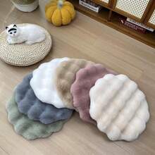 1pc Pet Sleeping Pad, Soft & Comfortable Small Pet Mat, Round Warm Pet Bed Suitable For Cats & Small Pets, Autumn/Winter (Not Machine Washable)