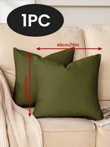 1/2/4 pièces Housses de coussin en velours hollandais de couleur unie, housses de coussin décoratives douces, literie, housses de coussin uniquement sans inserts, fermeture éclair, convient pour le canapé, le lit, la chambre, le salon, la décoration de la maison et divers types de pièces, textiles de maison respirants confortables et douillets - Multicolore - Voir 112