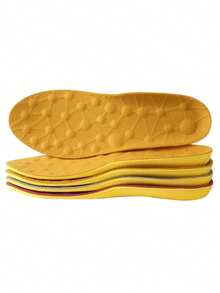 QKC 1 Paar bequeme 5D Massage Einlegesohlen für den Winter, entlasten den Fußdruck, geeignet für Lässig- und Sportschuhe