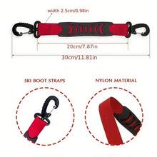 Sangle de transport multifonctionnelle pour bottes de ski et patins à glace - support réglable pour chaussures de snowboard, support de transport avec sangle robuste pour un transport et un rangement mains libres - Multicolore - Voir 5