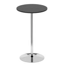 GOFLAME Round Bar Table 103cm Height Pub Table With MDF Top And Metal Frame - Black - View 9