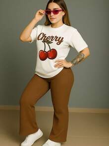 Outfit  Conjunto  Look urbano  Moda casual  Estilo moderno Prenda suelta  Estilo relajado Pantalón oversized - Camel - Ver 1