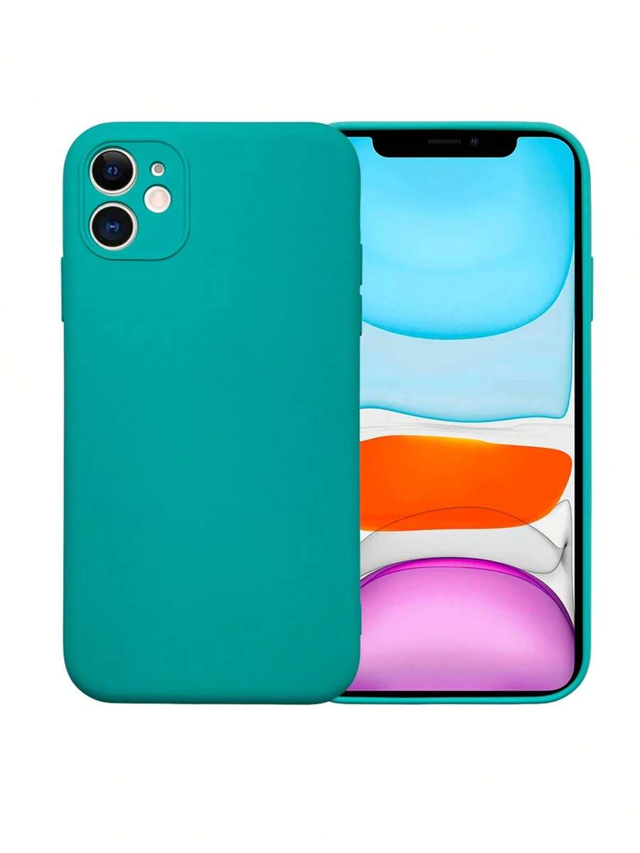 Carcasa de Silicón Flexible Multicolor – Protección Completa para tu Smartphone - Verde - Ver 1