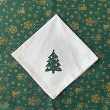 4pcs Of Set Christmas Decorative Napkins,Crease-Resistant,Plain-Color Dining Napkins For Holiday Parties,Christmas And Events(40*40cm/16*16inch)