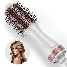 UKLISS Secador de Cabelo Multifuncional Mini Branco 3 em 1, Escova, Pente Alisador e Modelador, Design Portátil Ideal para Viagens