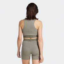 Adidas Originals Regata Esportiva Curta Ajustada de Malha Lavada Feminina JW3586