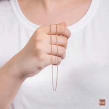 TendenciaAmberta Cadena Barbada Plata de Ley 925 Chapada en Oro Rosa 14k 1.3mmCalidad premium - 500 milímetros - Ver 5