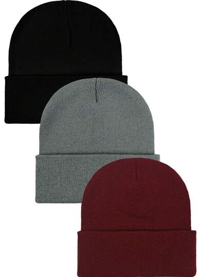 1 Stück unisex Mütze mit Buchstaben-Muster, geeignet für den täglichen Gebrauch, Wandern, Urlaub, Skifahren, Eislaufen, Motorradfahren usw.