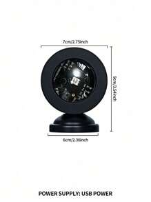 1只小型桌燈,日落和彩虹投影燈,usb大氣裝飾用於日落攝影 - 黑色 - 查看 7