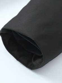 Mid-Length Men's Thermal Lined Casual Hooded Jacket With Detachable Hood, Warm Outerwear - Black - View 11