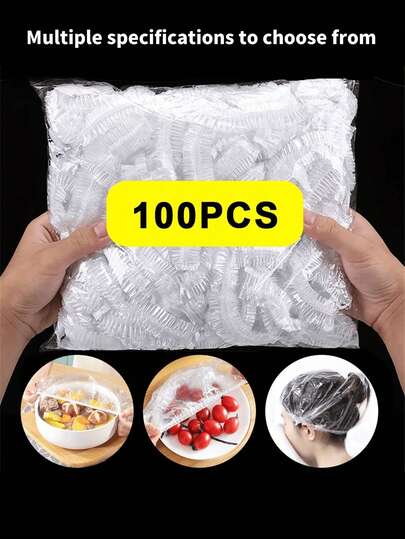50/100/200/300/500pcs Disposable Cling Film - A Sealing Cover For Kitchen And Refrigerator Leftovers, Fruits, And Food Preservation - Versatile For Household, Picnic, Barbecue, And Restaurant Essentials