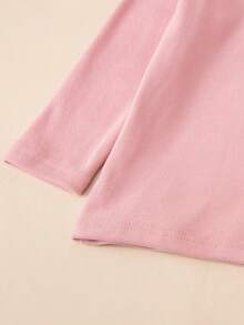 3 قطع طقم بيجامات للفتيات الصغيرات، بلوزة بأكمام طويلة وياقة عالية، ملابس داخلية وملابس نوم مناسبة للخريف والشتاء