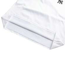 MLB Tween Girl Basic Small Logo Short Sleeve T-Shirt, Comfortable For Daily & Outdoor Activities - Off White - View 3