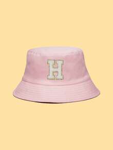 Women Bucket Hat Autumn Outfits - Pink - View 8