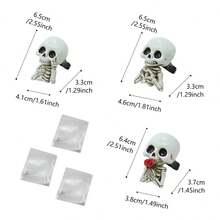 Halloween  Skull Aromatherapy Clip - Decorative Statue For Car/Home Holiday Decor