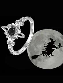 1 PC Glamorous S925 Sterling Silver Cubic Zirconia Rings Engagement Jewelry For Women Fine Jewelry