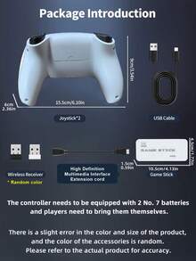 1 Set Of Home Game Console 2025 New Arcade Youth Handle Game Console 30000 Games Connected To The TV Set-Top Box Red And White Machine Card Nostalgic Joystick Type Double-Player Battle Simulator Game Box