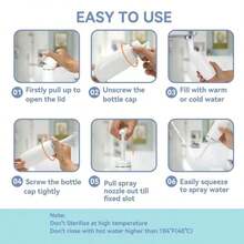 Bình vệ sinh sau sinh và vùng kín di động, bồn cầu di động, thích hợp cho việc vệ sinh cá nhân và du lịch, thiết kế chống rò rỉ, bình chứa nước có thể tháo rời, thiết kế độc quyền được cấp bằng sáng chế, phụ kiện phòng tắm, dụng cụ phòng tắm - 340ML - Xem 9