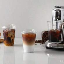 20/50pcs 16oz Disposable Plastic Cups With Lids - Multipurpose Clear Cups For Cold Drinks, Suitable For Beverages, Coffee, Soda, Juice, Milkshakes, Ideal For Parties, Weddings, Holidays, Picnics, Travel And Events