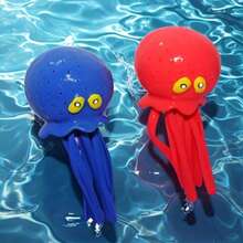 1 件/4 件章鱼挤压玩具，婴儿沐浴水玩具，淋浴喷头章鱼，喷水减压玩具，婴儿必备沐浴玩具，可爱儿童漂浮玩具，男孩和女孩的礼物