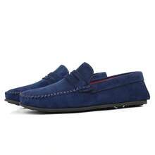 Men's Drive Moccasin Comfortable For Work Wedding Outings - 藍色 - 查看 3