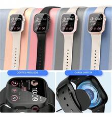 SMART WATCH MX Smartwatch Band - Light Blue/Transparent - View 3