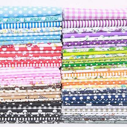 7Pcs 25cm*25cm Fabric DIY Making Supplies Quilting Patchwork Fabric Fat Quarter Bundles DIY For Quilting Patchwork Cushions