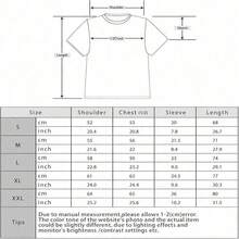 Camiseta de manga corta de algodón lavado con estampado de , estilo urbano streetwear para hombres y mujeres - Negro - Ver 6