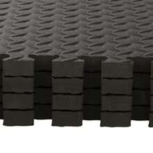 18-Piece EVA Foam 30*30*1cm Fitness Mat With Gray Tree Leaf Pattern - Black 30*30*1cm - View 9