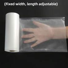 1卷真空封口机卷，5米长，抗撕裂，用于食品储存和低温烹饪，家庭厨房必备