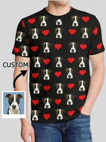 A Men's Personalized Printed Shirt, Featuring A One-Of-A-Kind Custom Pattern, Makes For A Wonderful Gift-Truly A Personalized Treasure To Uncover, A Unique Birthday Present, And An Ideal Choice For Your Boyfriend. Perfect For Daily Wear, It's Also Great For Valentine's Day, Anniversaries, And Birthdays. This Custom Printed Shirt Is Sure To Bring Tears Of Joy To Your Boyfriend.