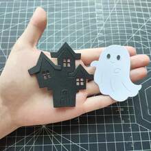 1 buc Ștanțe de decupat metal Halloween, Decupaje noi, Șabloane de embosare pentru DIY Crafting Scrapbooking Consumabile, Mucegai Șablon, Decupaje decorative din hârtie pentru album foto pentru realizarea de cărți, Decorațiuni DIY Craft