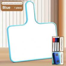 4pcs/Set Hand-Raising Sign Answer Board Whiteboard With Handle Student Erasable Set Small Pocket Handheld Paddle Melamine Whiteboards