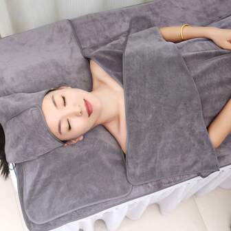 3件套美容院吸水毛巾，平滑锁缝吸水毛巾，头巾，胸巾，枕巾，水疗放松，适用于按摩院，美容院，旅行，酒店。（多种颜色可选），学校，返校，旅行，旅行必需品，家居必需品，毛巾，护肤