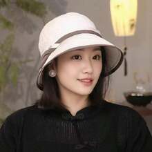 1 peça chapéu feminino leve de secagem rápida com proteção solar, chapéu de balde moderno, cobertura facial, adequado para atividades ao ar livre na primavera/verão e outono