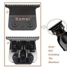 Kemei KM-2299 DLC Hair Clipper Replacement Blade,T-Blade Trimmer Blade,Replacement Blade Model Km-2299 Trimmer,Powder Metallurgical Blade Sharp Cutting For Long-Lasting Use - Multicolor - View 7