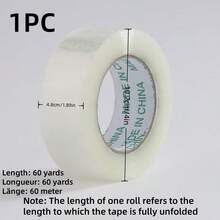 3PCS/1PC 4.8cm/1.89 Inches Wide Packaging Tape, Yellowish-White Transparent Packaging Tape, Brown Packaging Tape, Suitable For Light And Heavy Packaging. The Width Of The Tape Roll Is 4.8cm/1.89 Inches, And The Length Is 60 Meters /60 Yards And 100 Meters/Yards. There Are Multiple Specifications To Choose From.