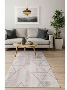 Boho Pattern Area Rug – Cozy Texture – Color Options – Made In Turkey - Grey - View 3