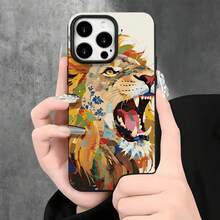 Fundas y protectores para teléfono con diseño de león rugiente y orificios grandes, compatibles con phone 16 Pro, 16, 15 Pro, 14, 14 Plus, 14 Pro, 13, 13 Pro, 12 Pro y 11/11 Pro. Regalos para cumpleaños y celebraciones. - Blanco - Ver 3