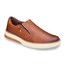 Men's Slip-On Sneakers, Elegant, Comfortable, Easy To Fit, Modern - Brown - View 3